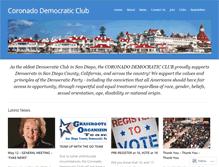 Tablet Screenshot of coronadodemocrats.com